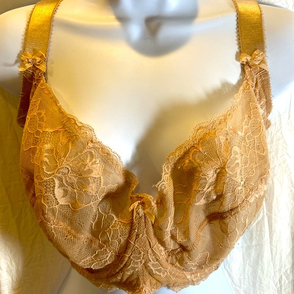 Parfait bra size UK 32JJ US 32N in a nude lace that is super soft excellent - Picture 4 of 8